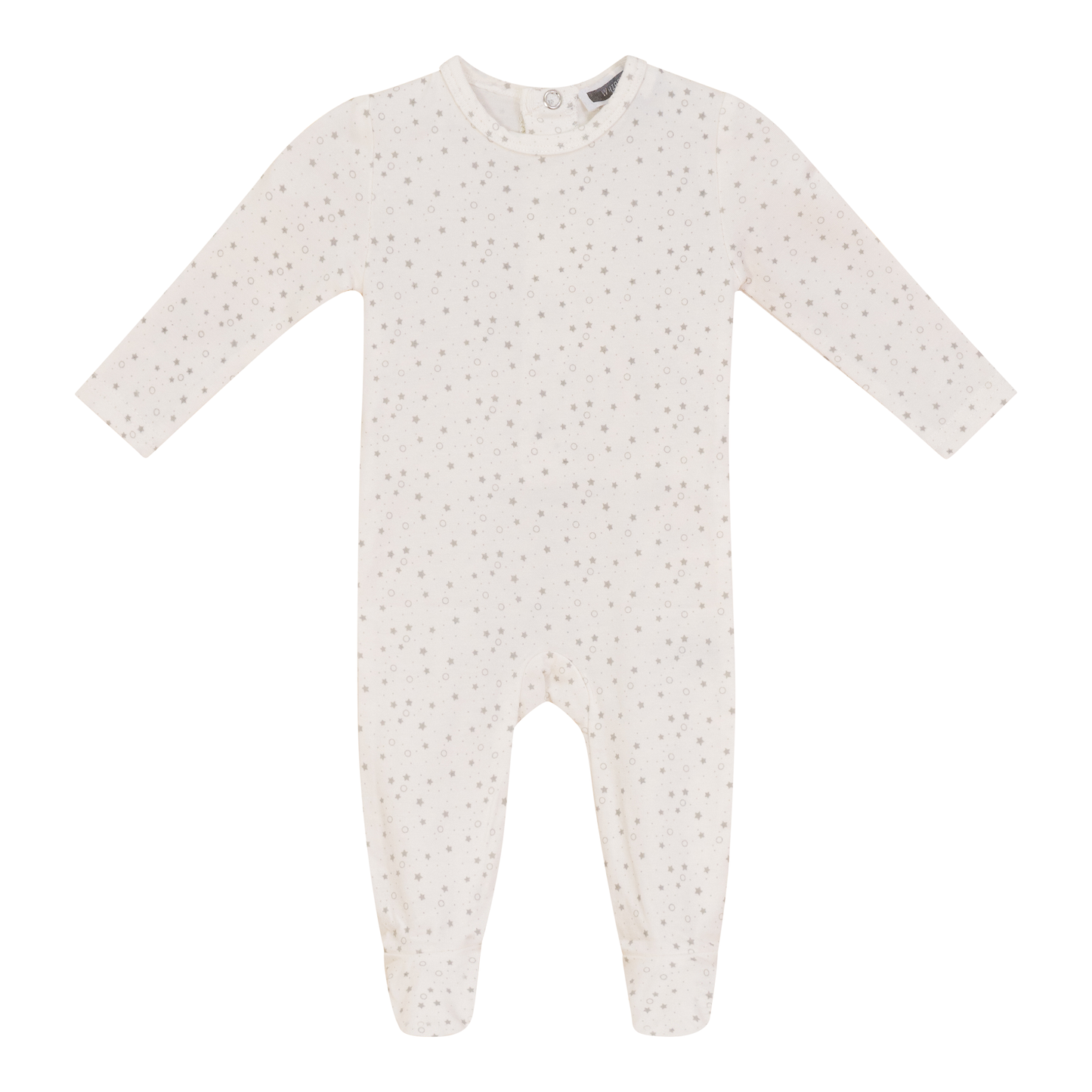 Star Print Onesie Cream