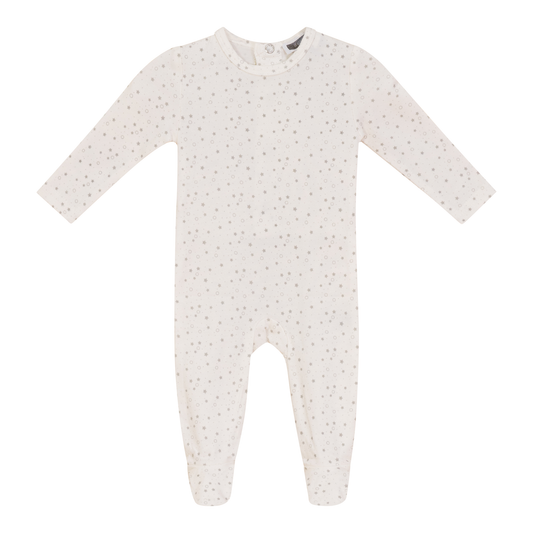 Star Print Onesie Cream