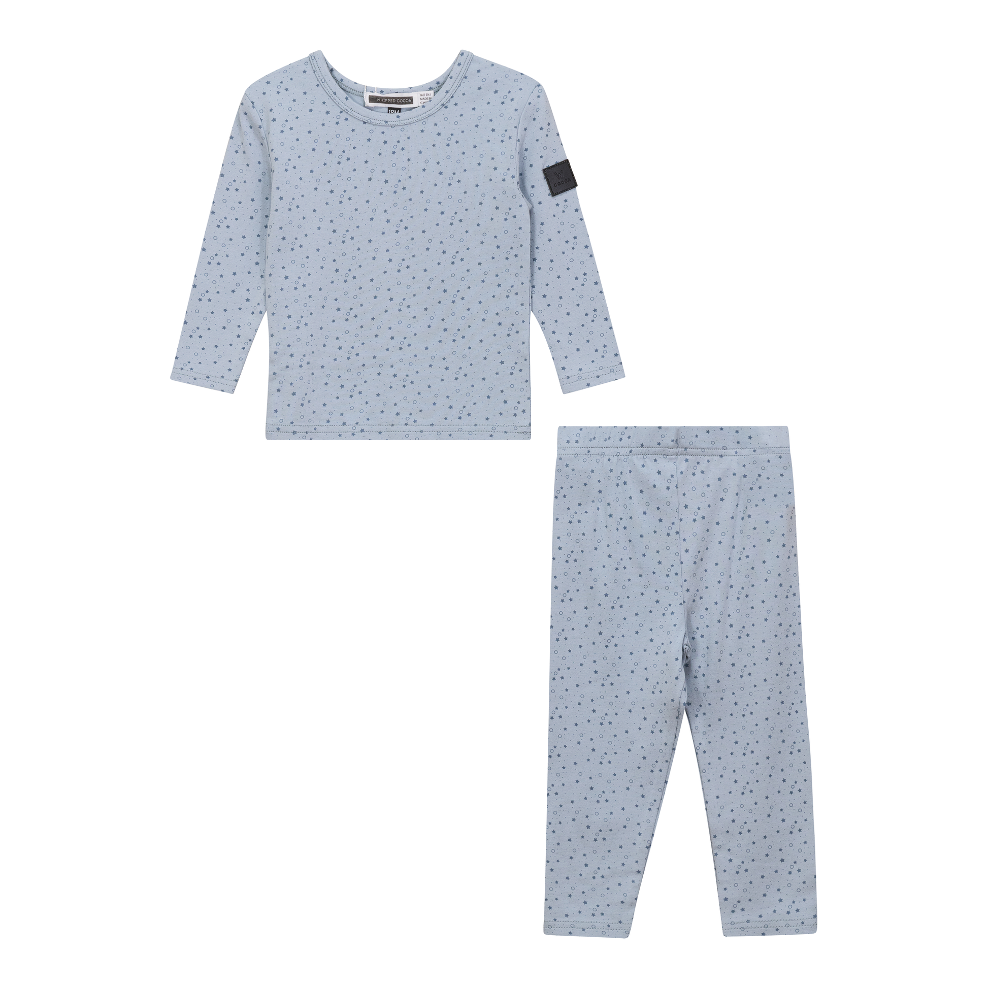 Star Print 2Pc Set Blue