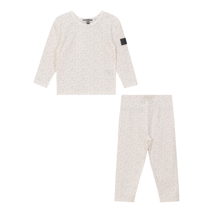 Star Print 2Pc Set Cream