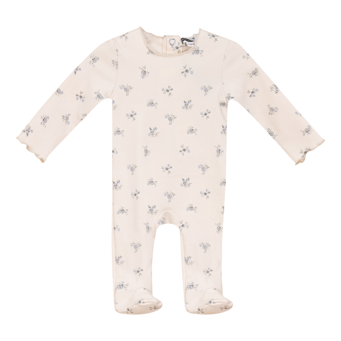 Floral Print Onesie Blue