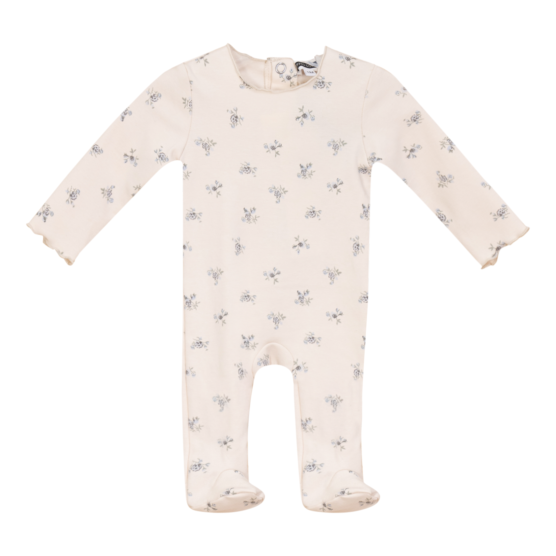 Floral Print Onesie Blue