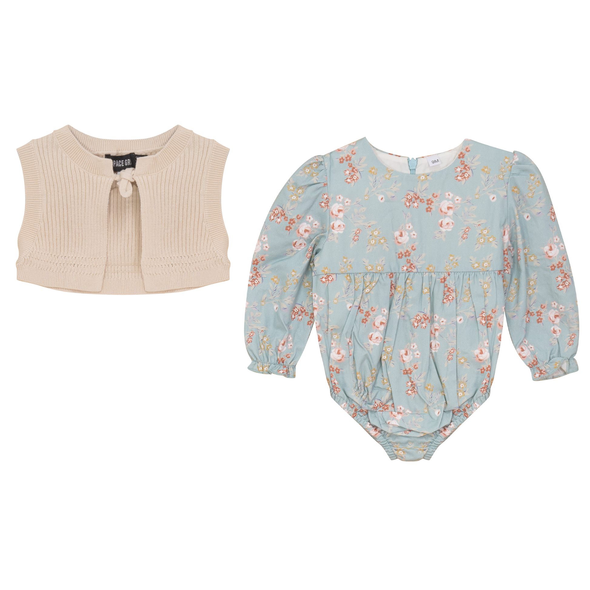 Floral Woven Bubble with Vest Seabrook