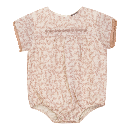 Leaf Print Bubble Pink