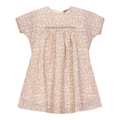 Leaf Print Dress Pink