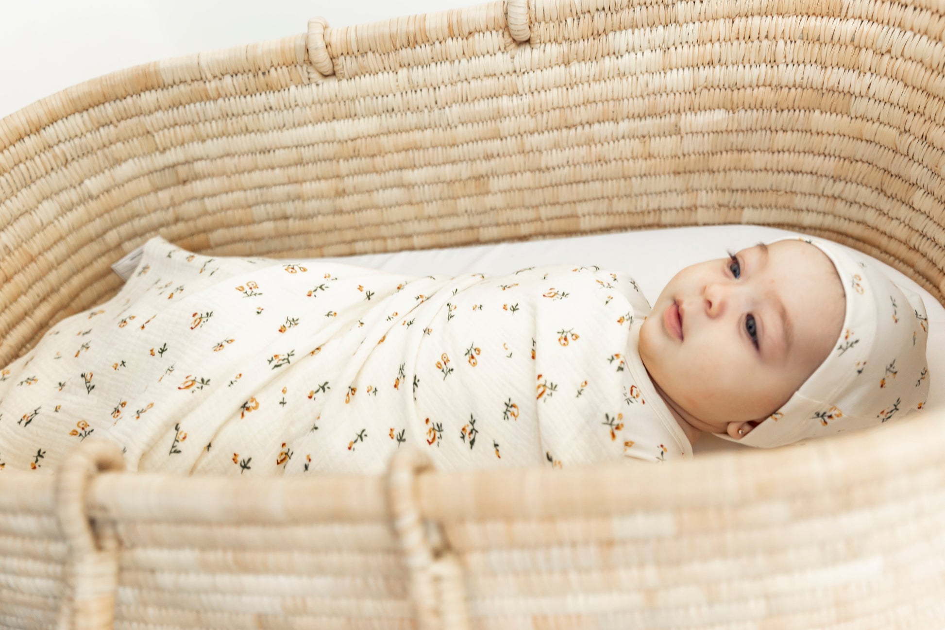 Floral Gauze Swaddle