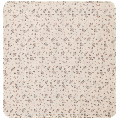 Floral Print Gauze Swaddle Cream One Size