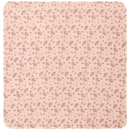 Floral Print Gauze Swaddle Pink One Size