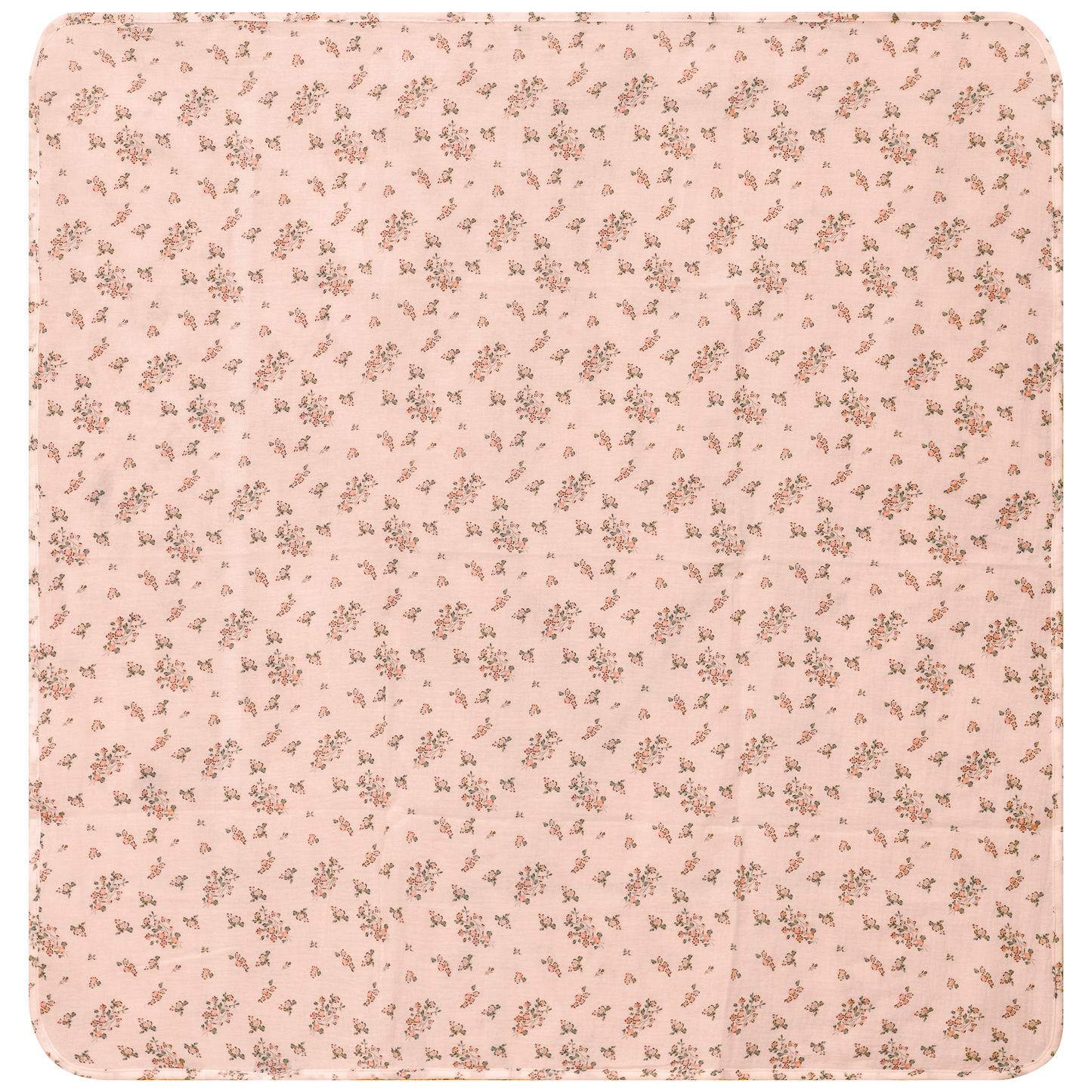 Floral Print Gauze Swaddle Pink One Size