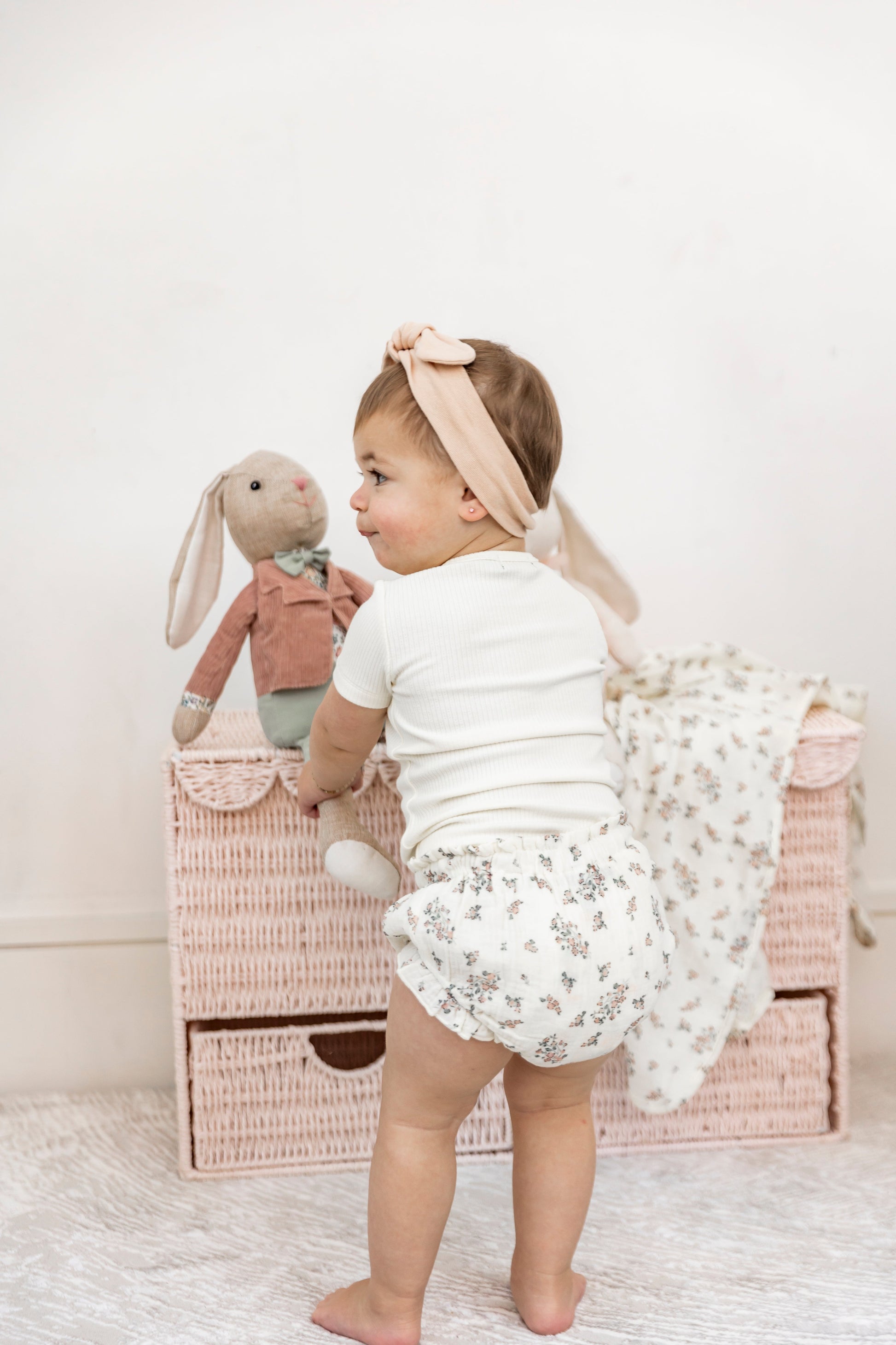 Floral Print Gauze Swaddle