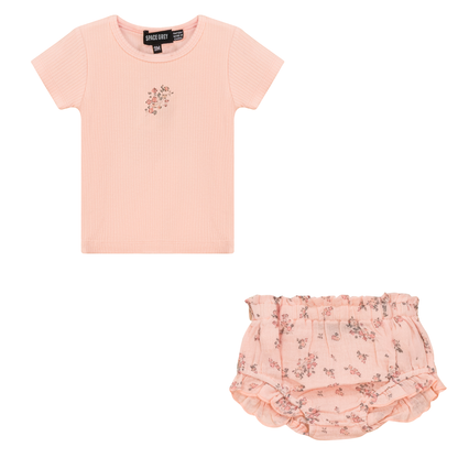 Floral Print 2Pc Set Pink