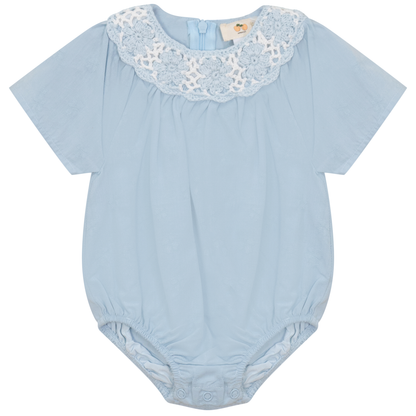 Woven Crochet Bubble Blue