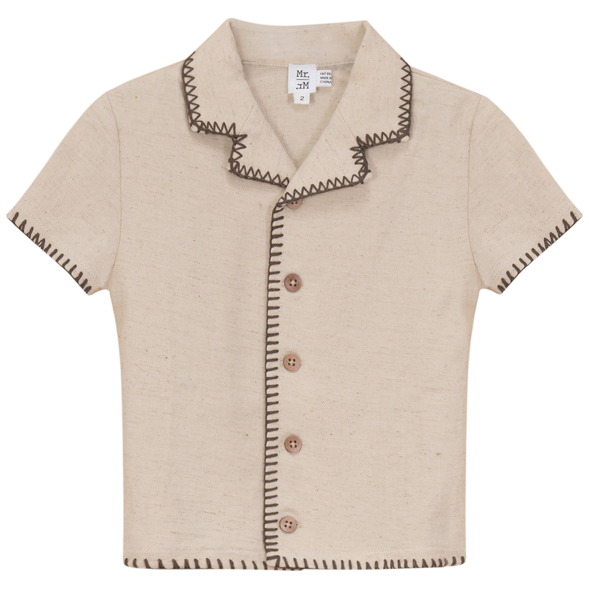 Twill Woven Shirt Beige