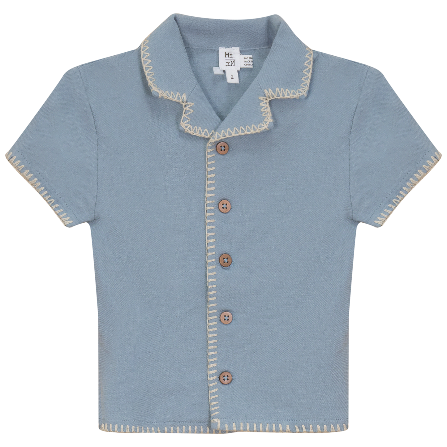 Twill Woven Shirt Blue