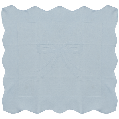Pony Bow Print Blanket Blue Mist One Size