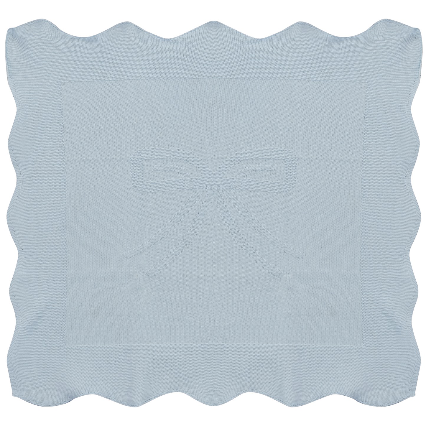 Pony Bow Print Blanket Blue Mist One Size