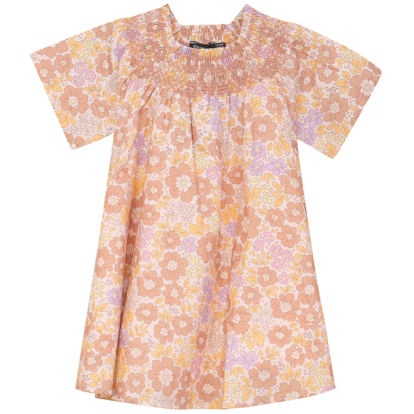 Floral Print Woven Dress Pink