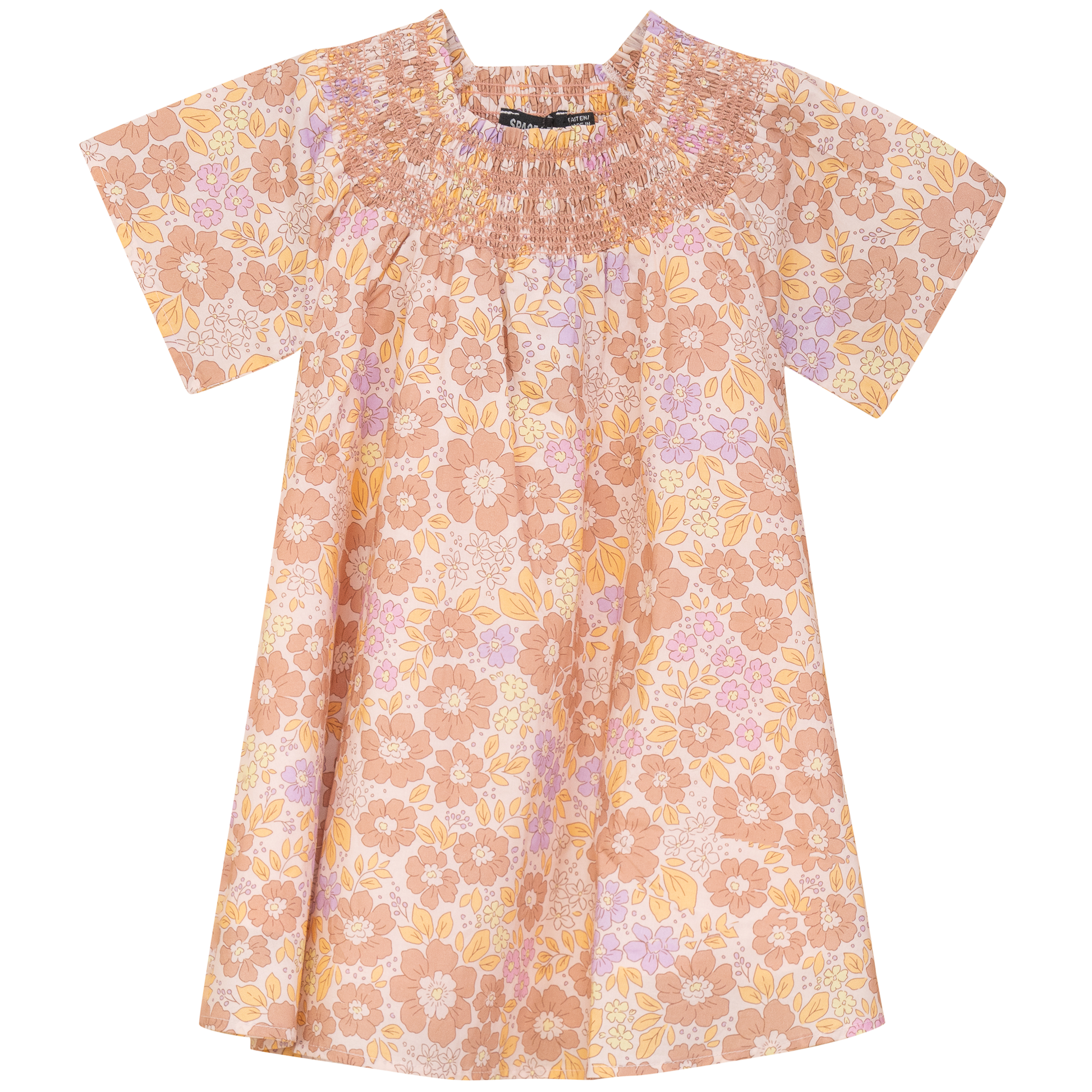 Floral Print Woven Dress Pink