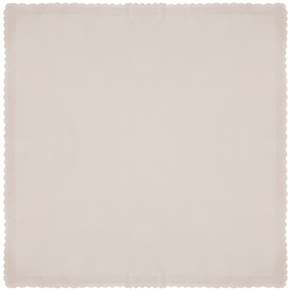 Knit Crochet Blanket Light Beige One Size