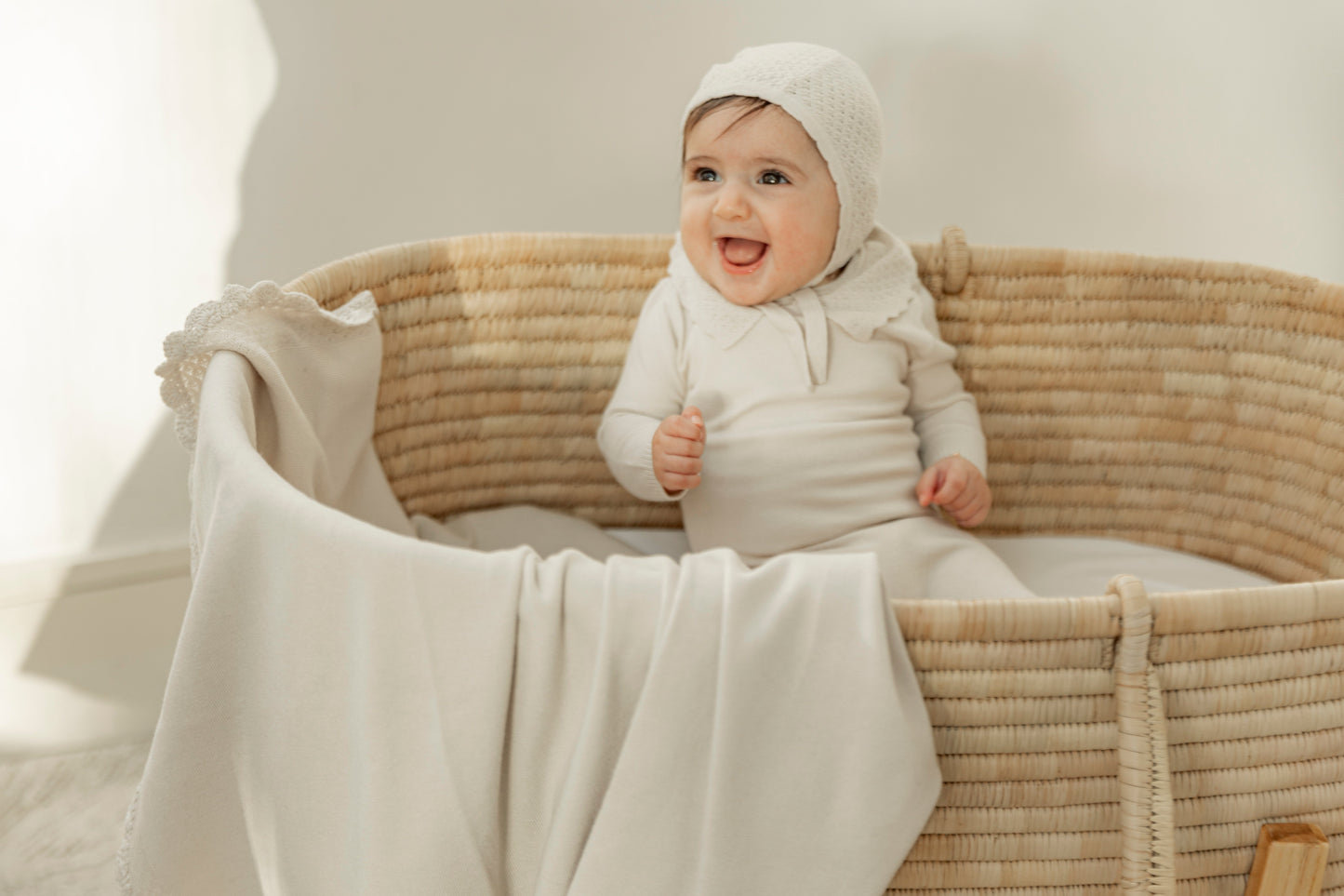 Knit Crochet Onesie and Hat