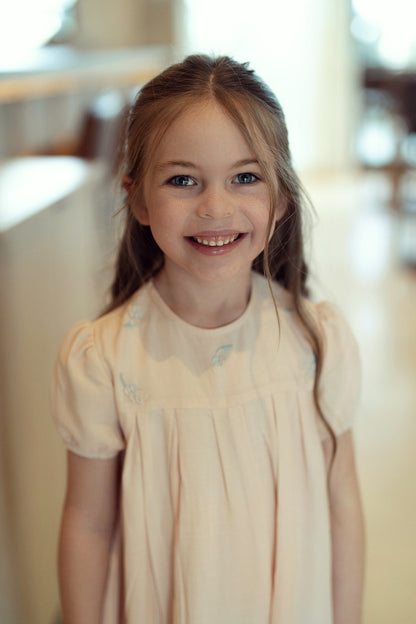 Cotton Floral Embroidered Dress