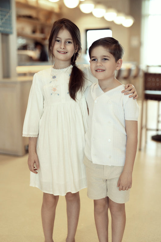 Knitted Double Breasted Top