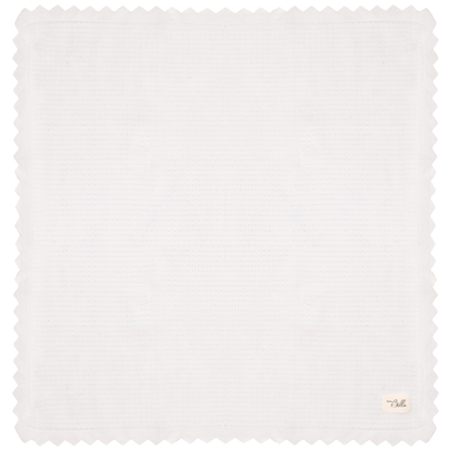 Pointelle Knitted Blanket Off White One Size