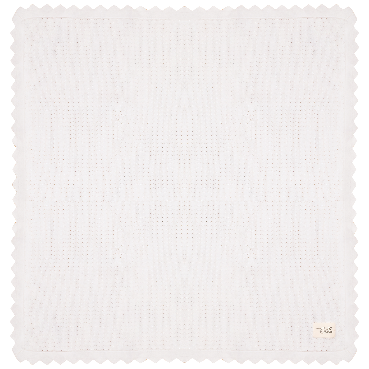 Pointelle Knitted Blanket Off White One Size