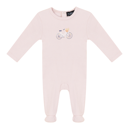 Scooter Bicycle Print Onesie Primrose