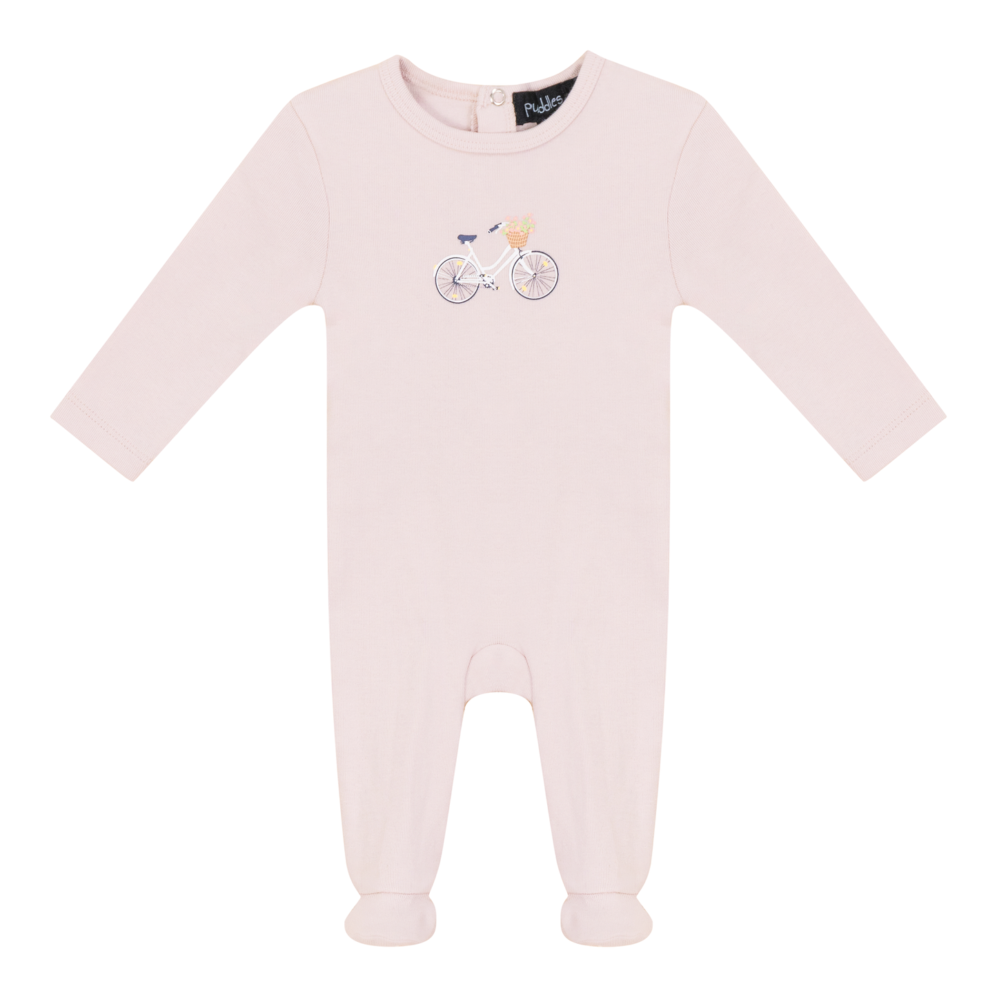 Scooter Bicycle Print Onesie Primrose