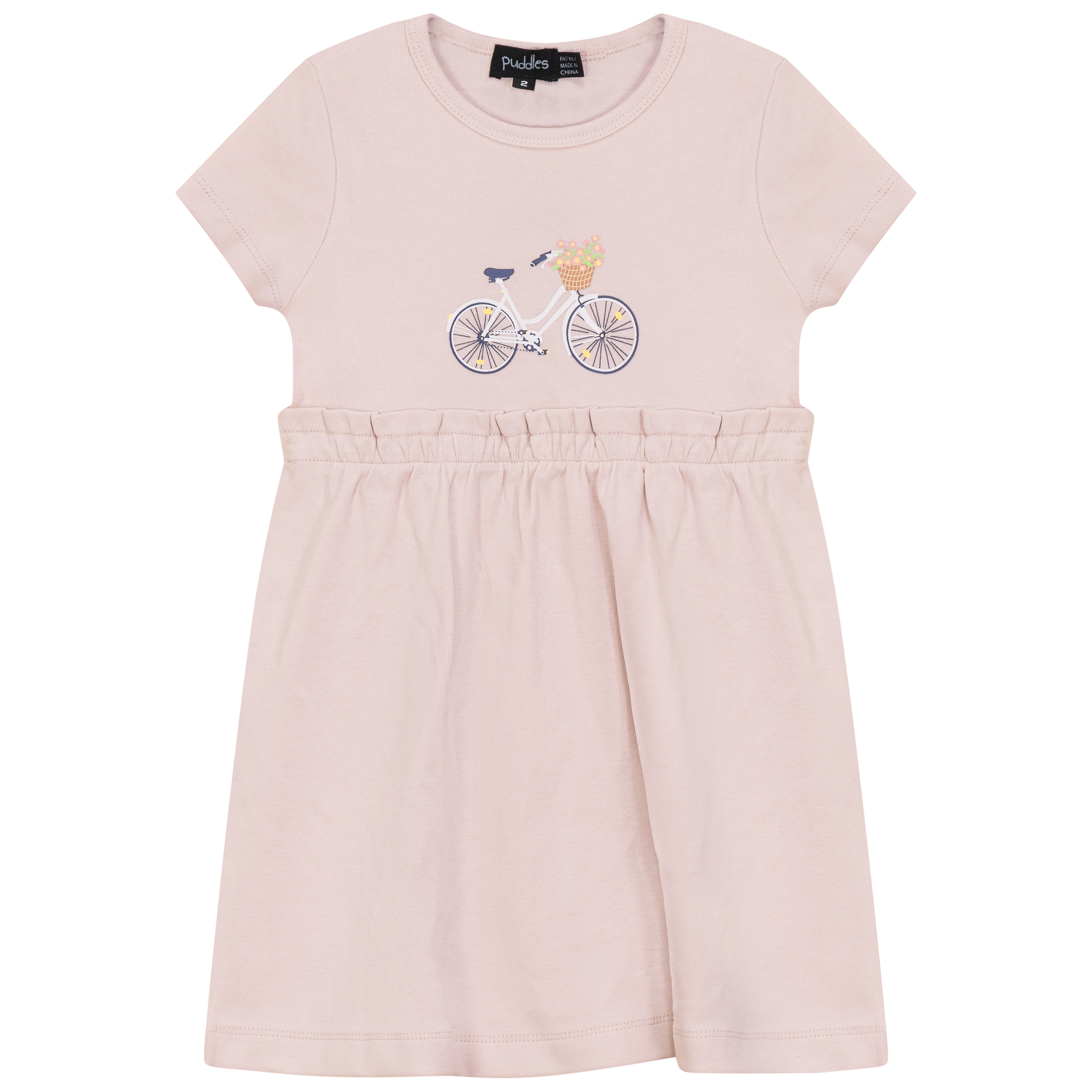 Bicycle Print Dress Primrose