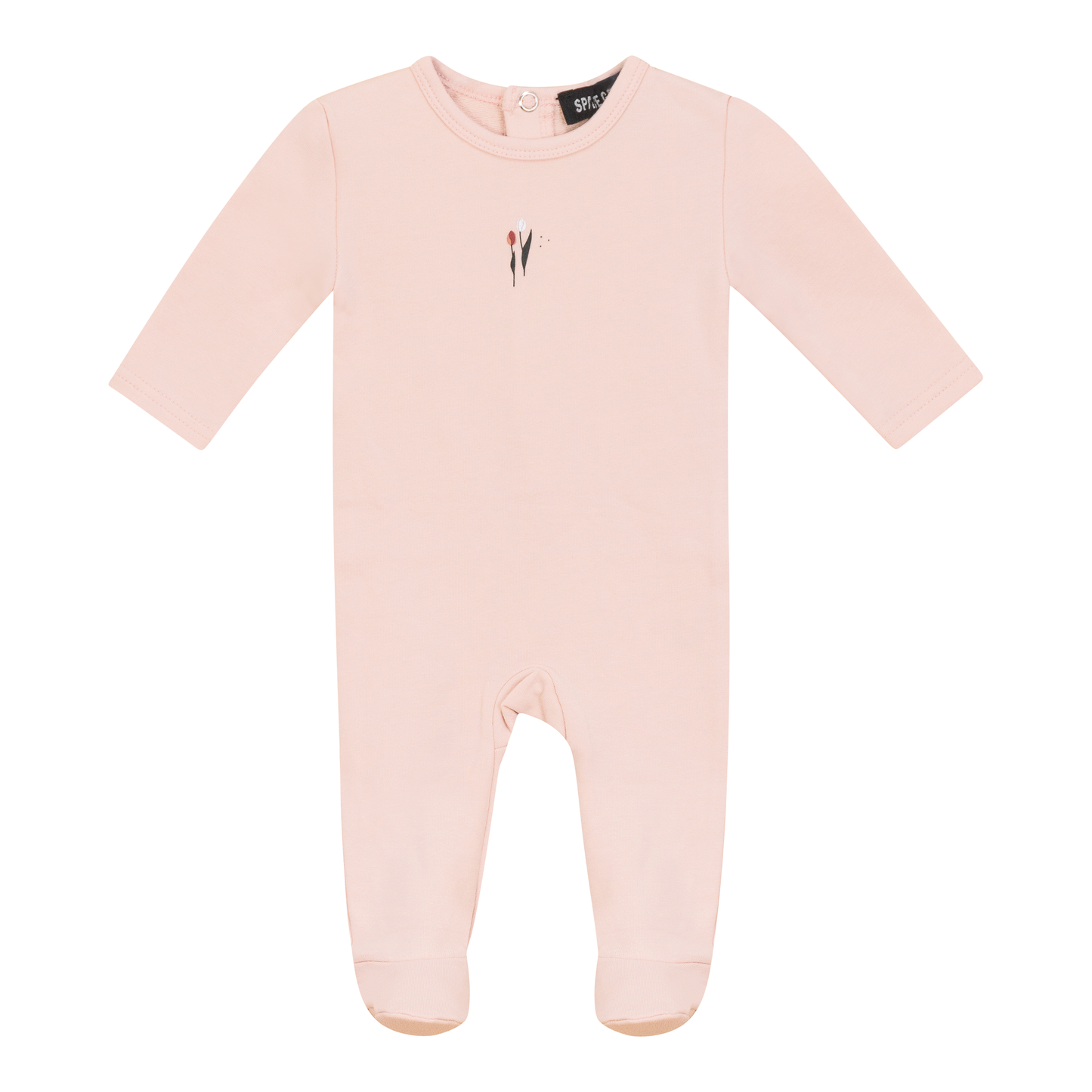 Scooter and Tulip Print Onesie Soft Pink