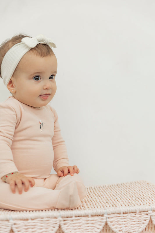 Scooter and Tulip Print Onesie