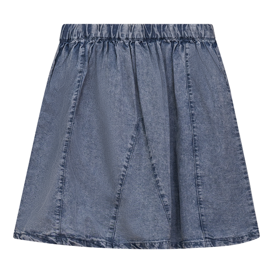 Washed Denim Skirt Denim Wash
