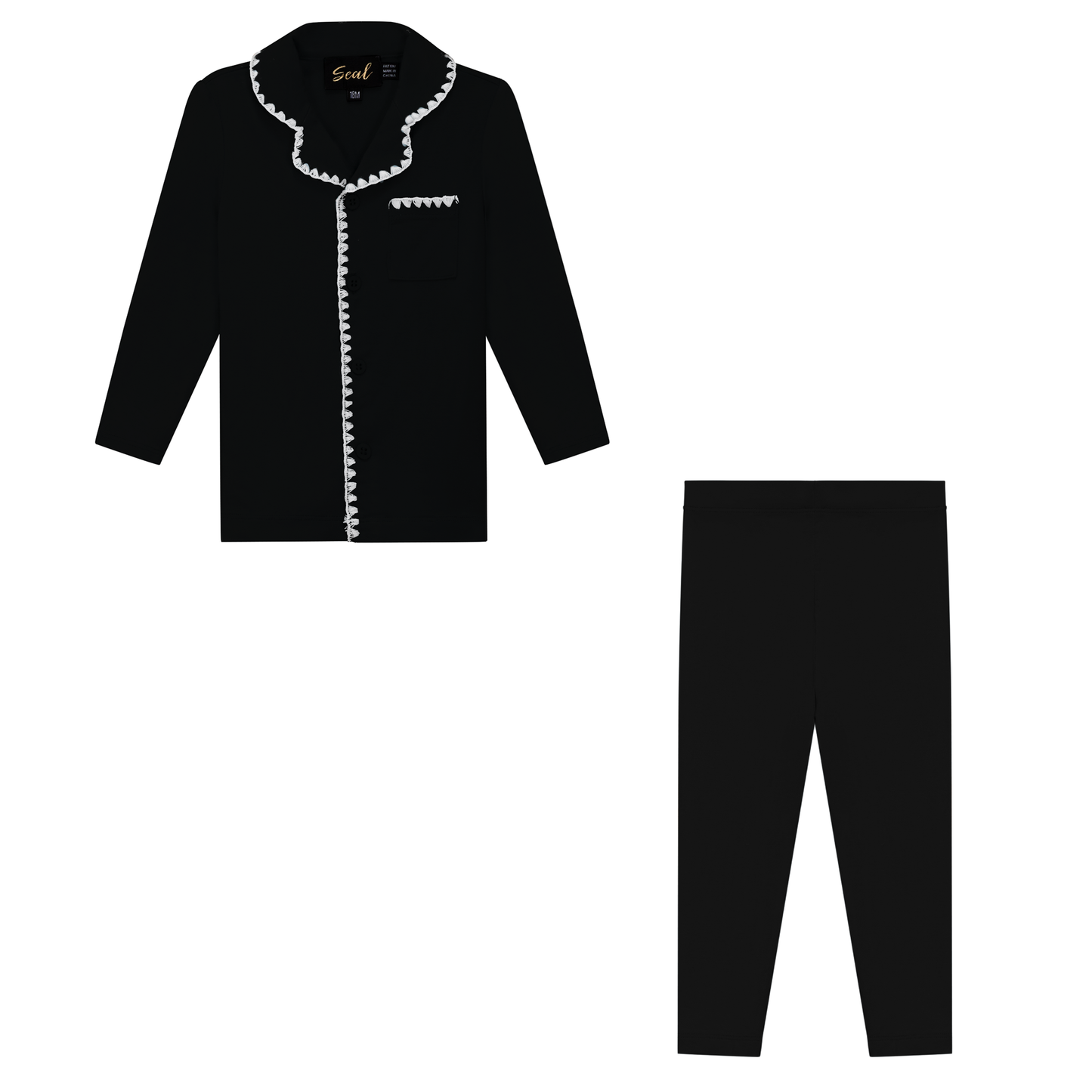 Grandpa Style 2pc Set Black