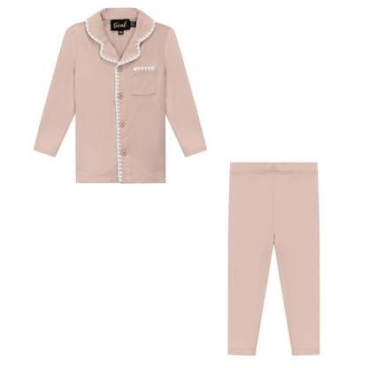 Grandpa Style 2pc Set Pink