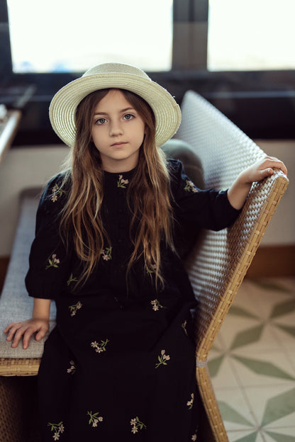 Woven Embroidered Floral Robe