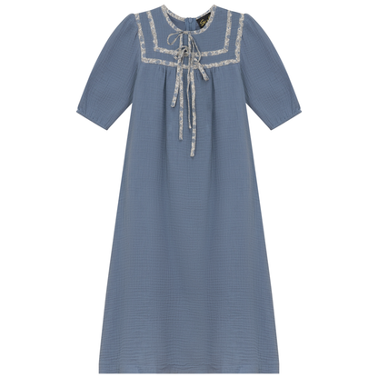 Floral Tape Gauze Robe