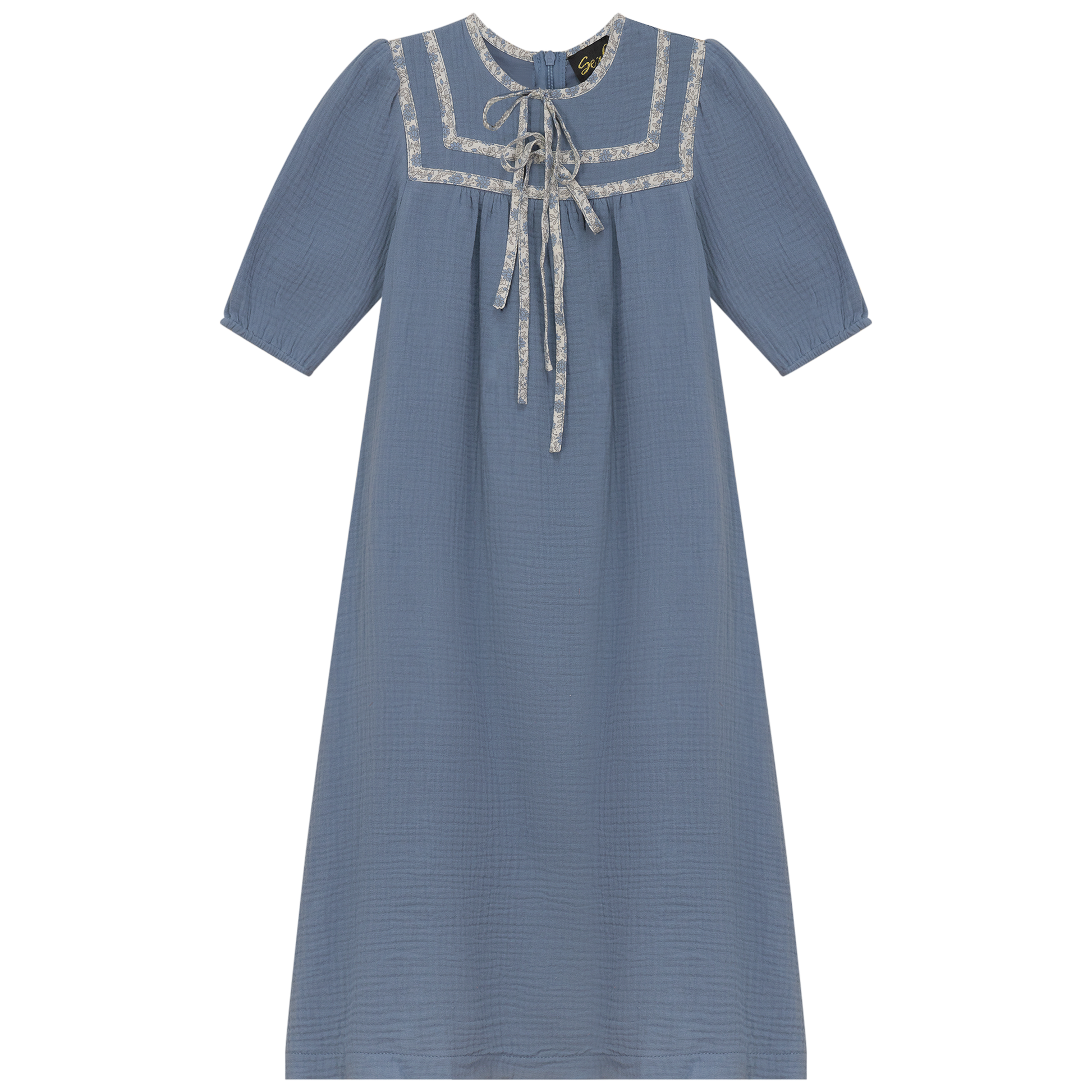 Floral Tape Gauze Robe