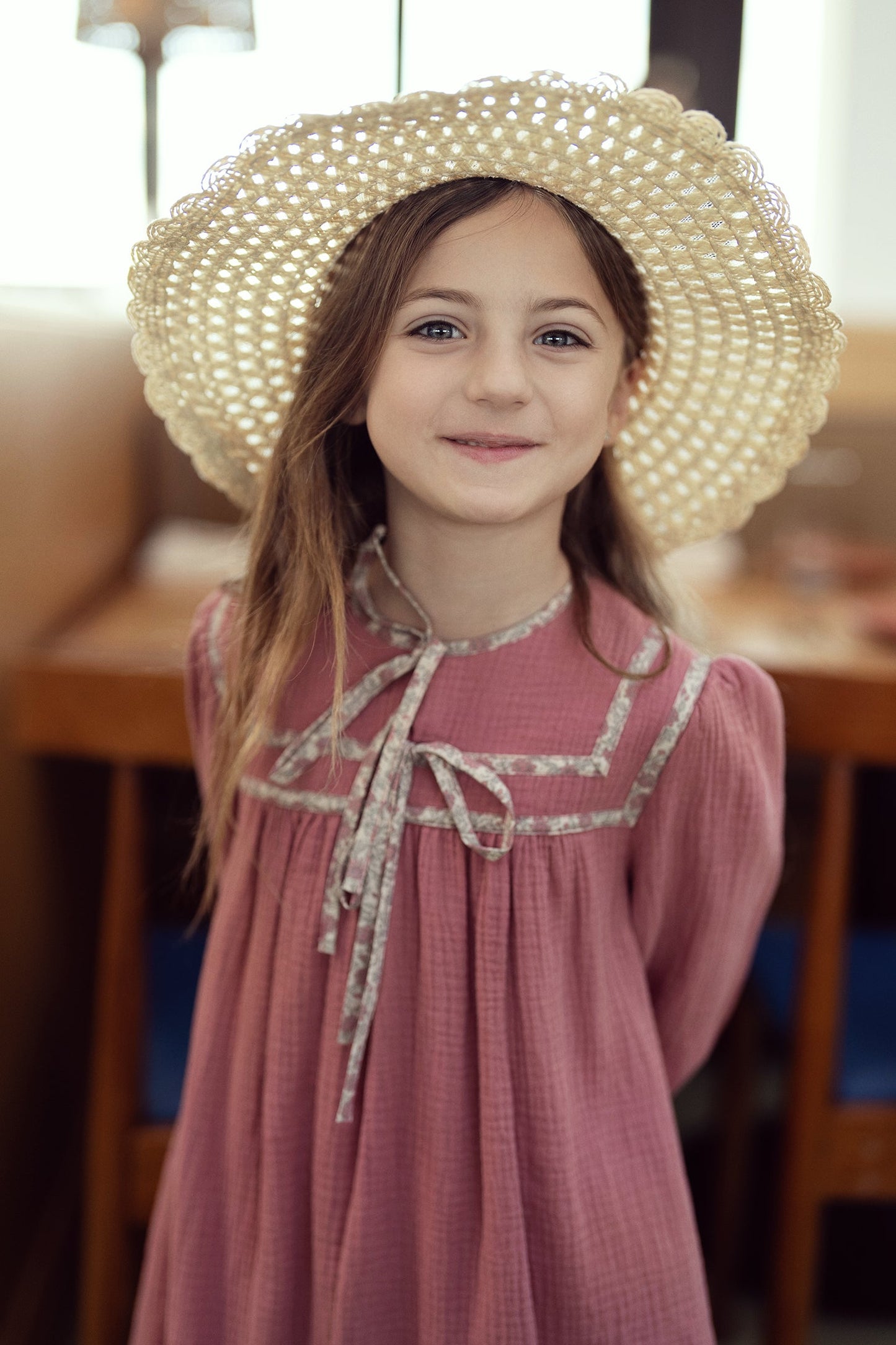 Floral Tape Gauze Robe