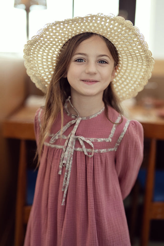 Floral Tape Gauze Robe