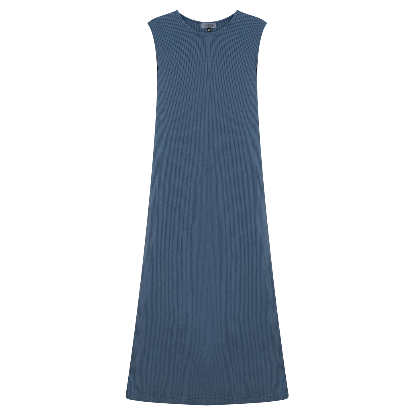 Distressed Ribbed Jumper Distressed Denim