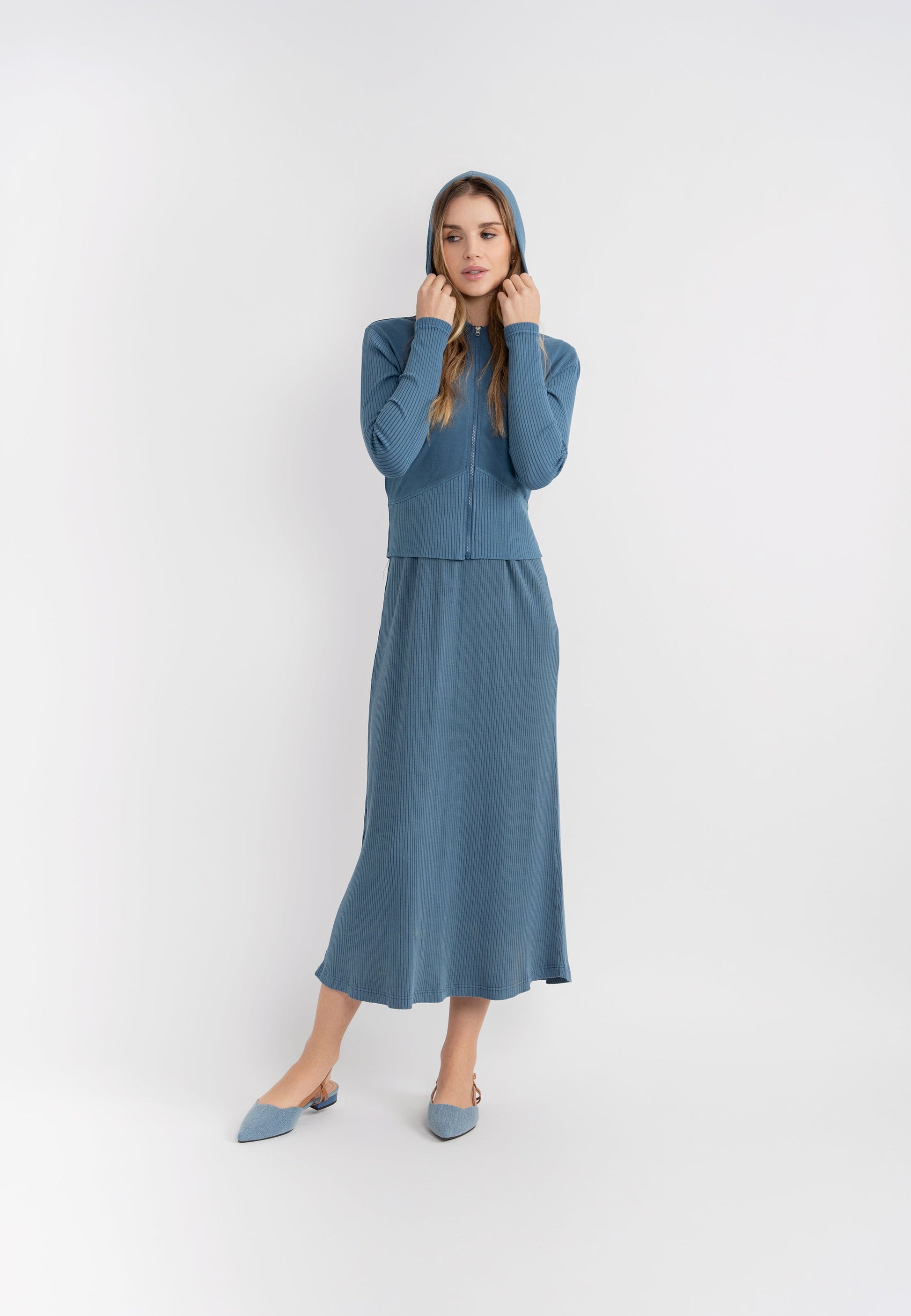 Distressed Ribbed Jumper