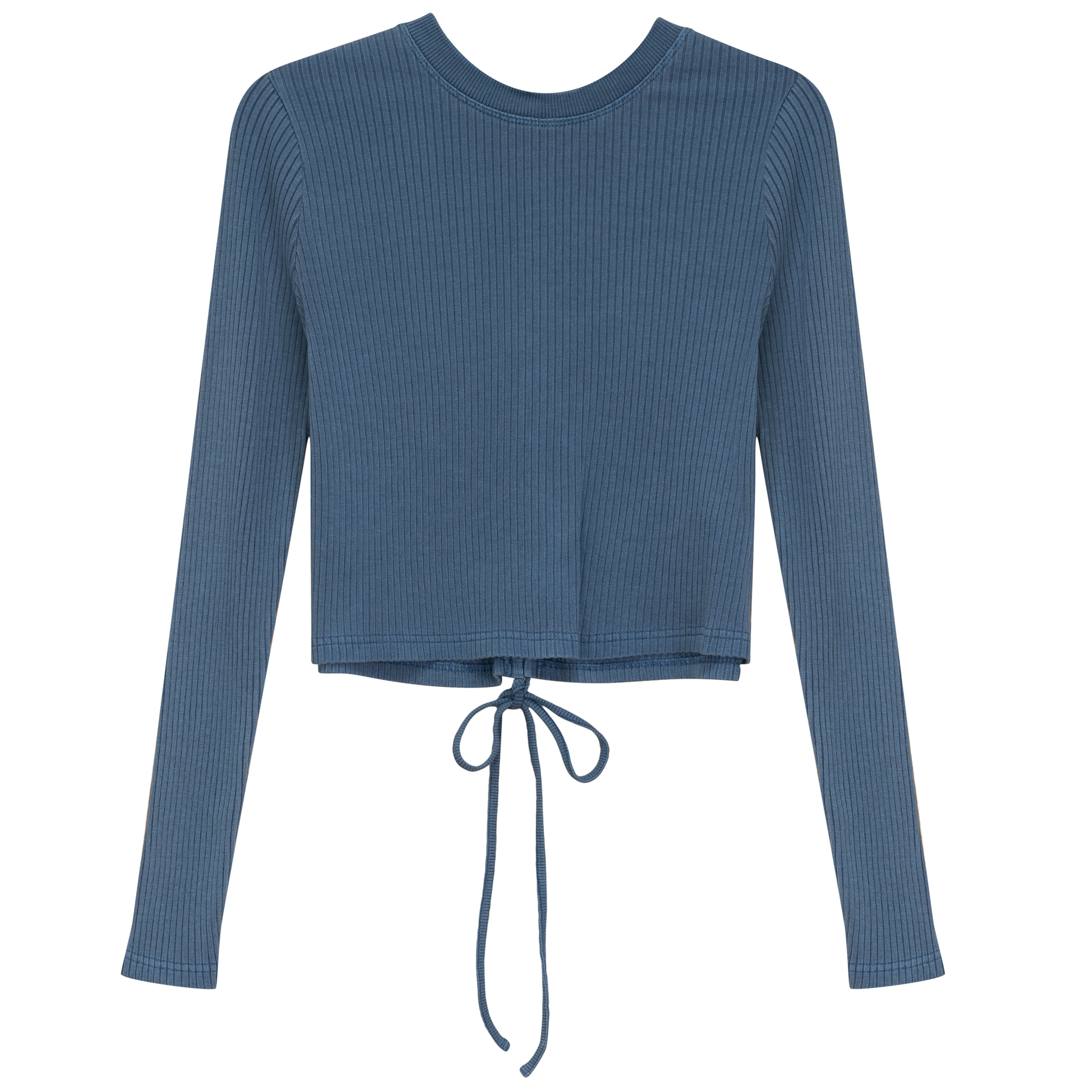 Distressed Pully Sweater Distressed Denim