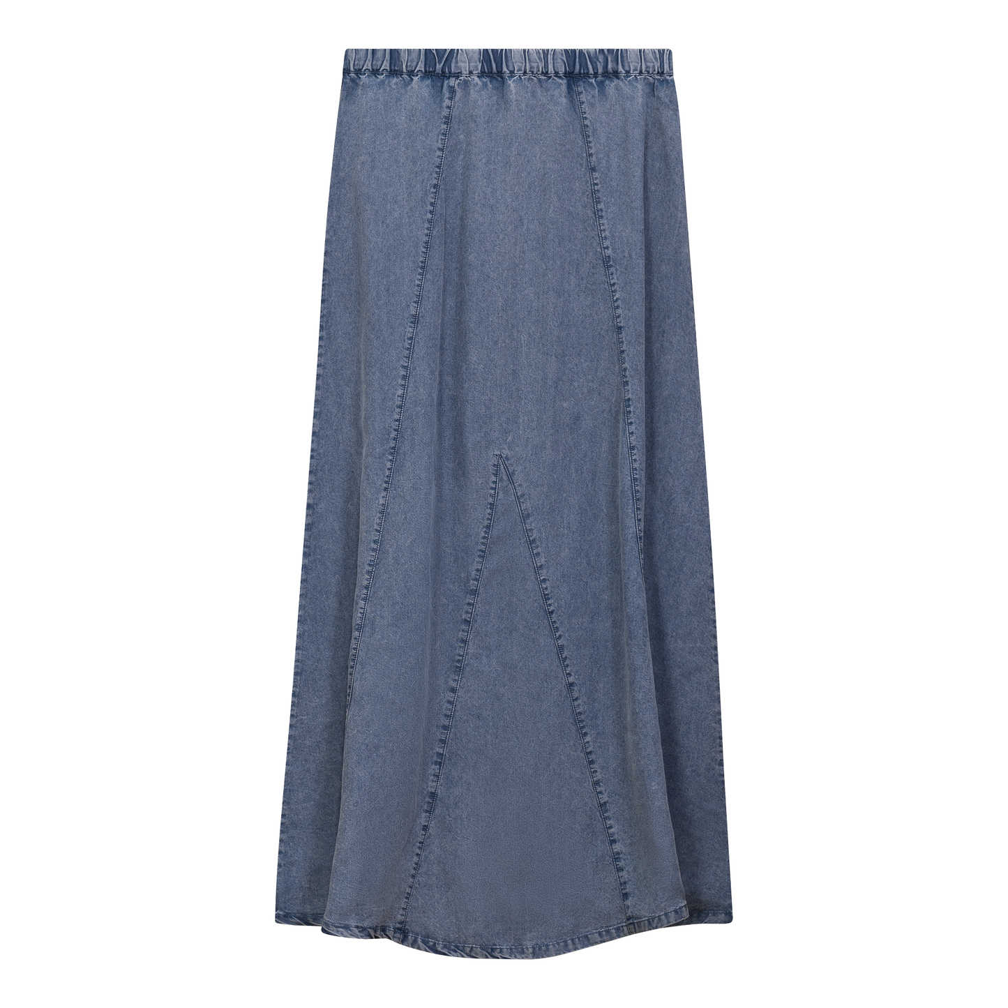 Denim Midi Skirt Denim Wash