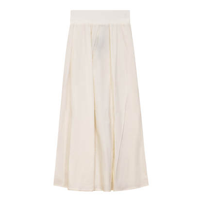 Circle Midi Skirt Cream