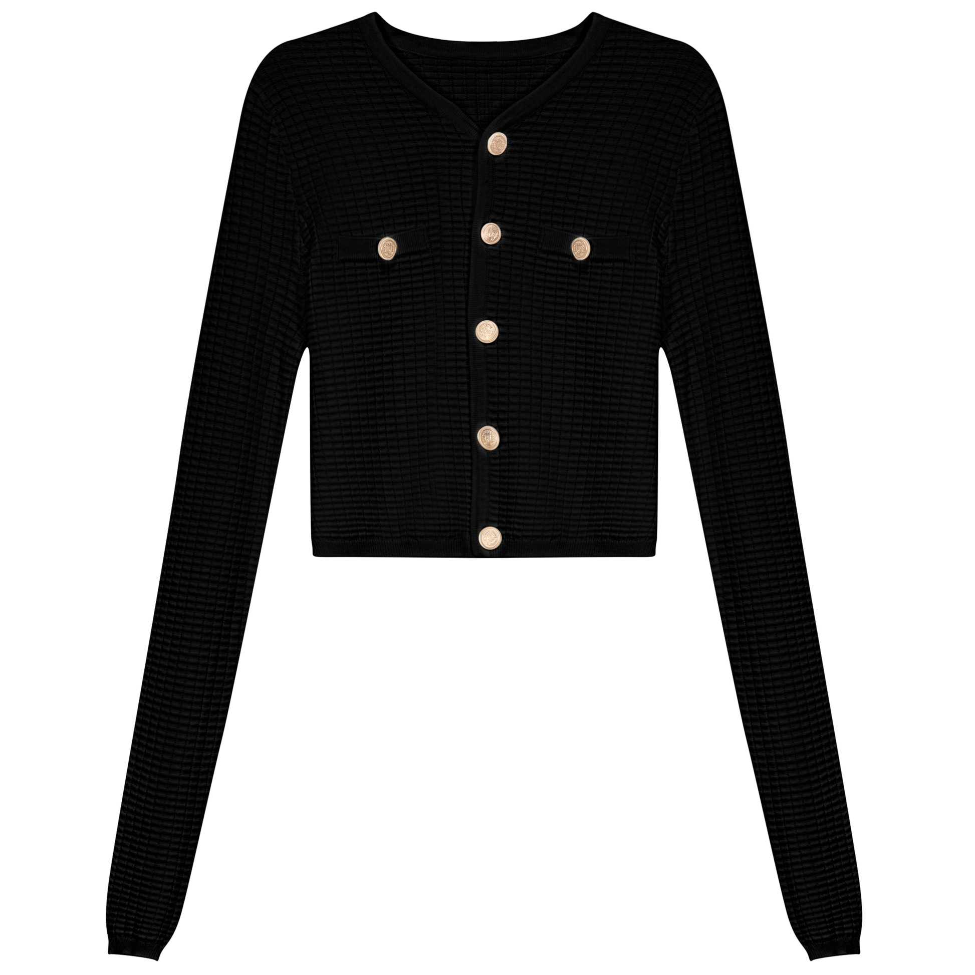 Military Cardigan Black