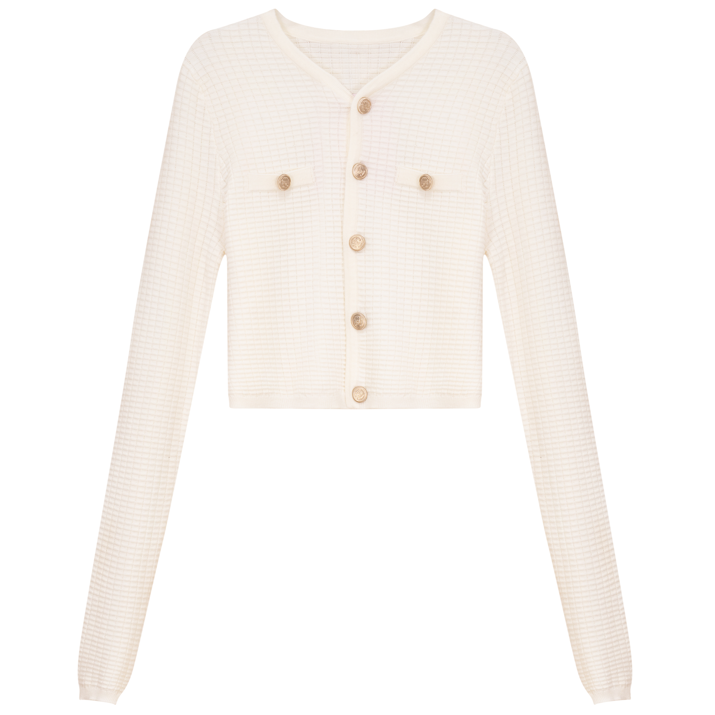 Military Cardigan Cream