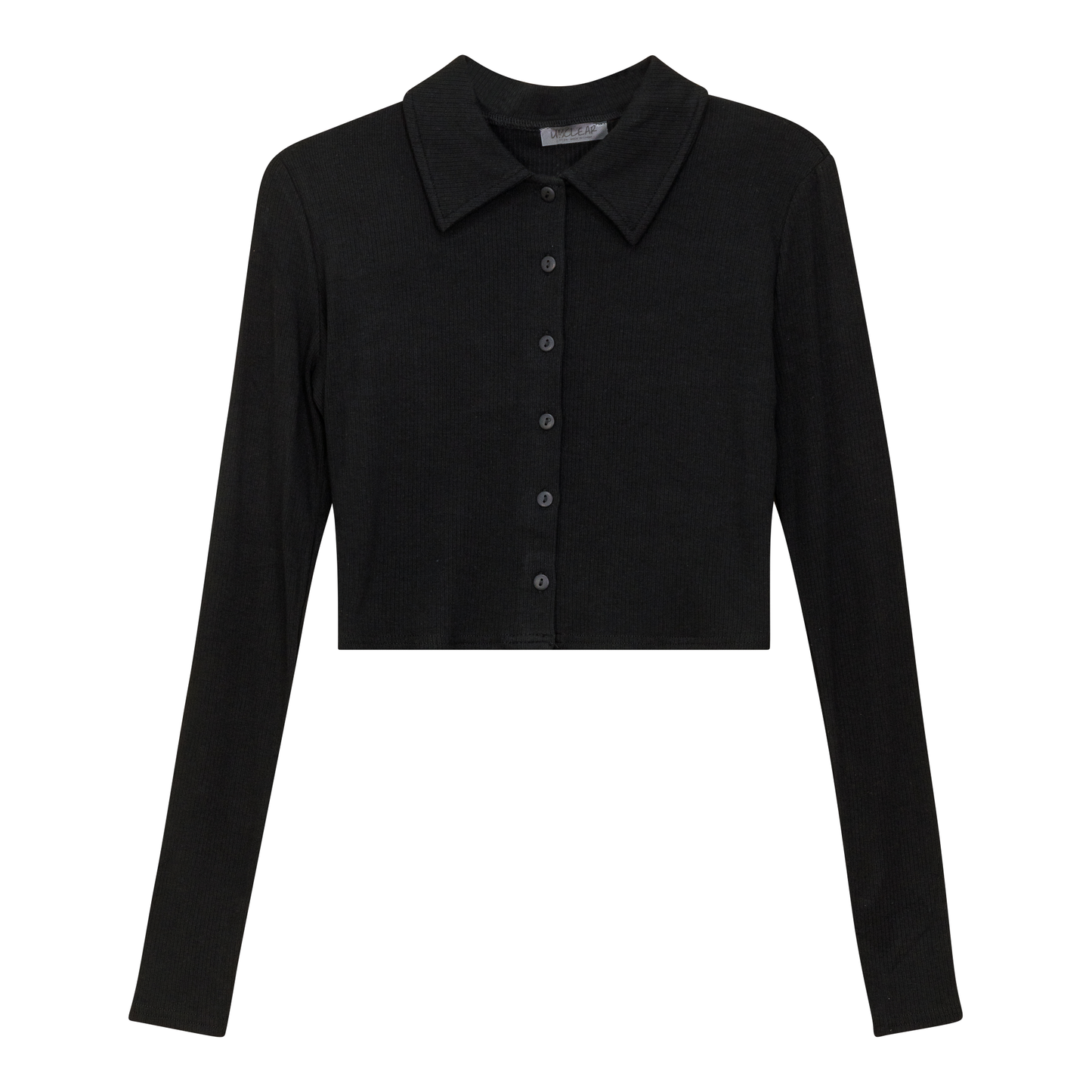 Ribbed Crop Top Black