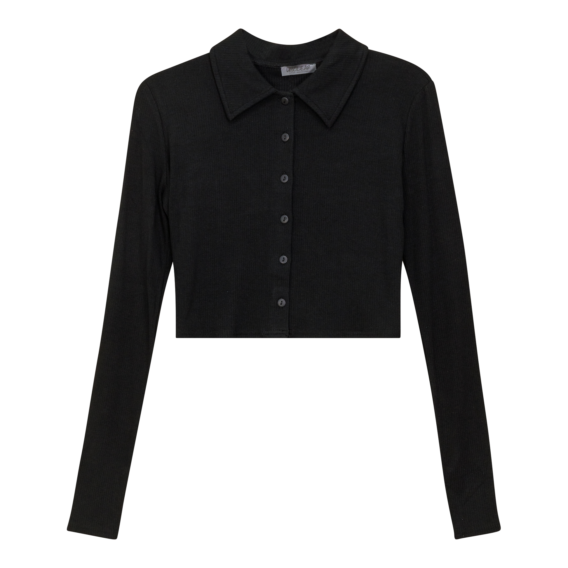 Ribbed Crop Top Black